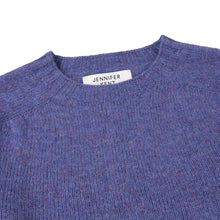 VIOLET PURPLE SHETLAND CREW NECK SWEATER
