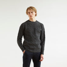 CABLE SWEATER - CHARCOAL