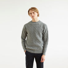 CABLE SWEATER - GREY