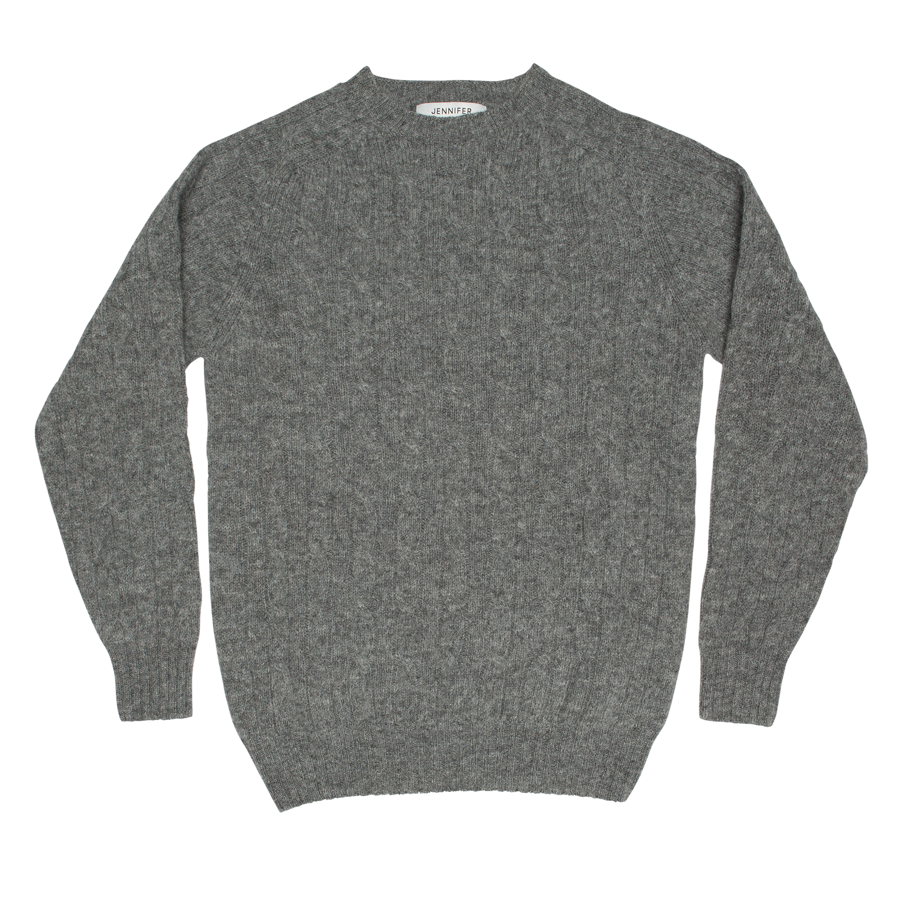 CABLE SWEATER - GREY