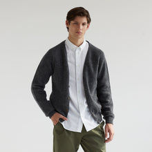 SHETLAND CARDIGAN - SLATE