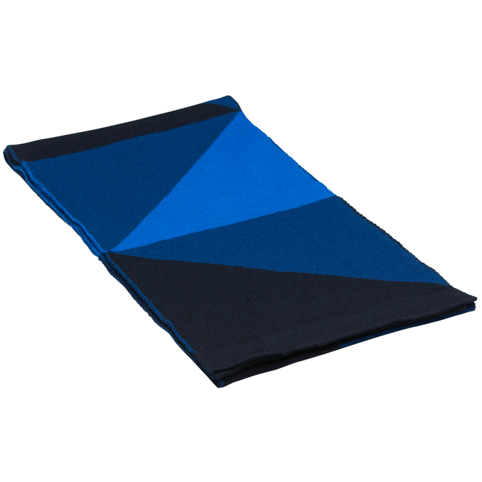 CHART SCARF - BLUE